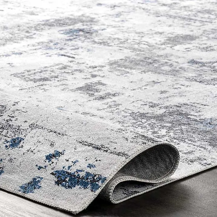 Kirklands Home Gray Modern Abstract Washable Area Rug, 3x5 Outlet