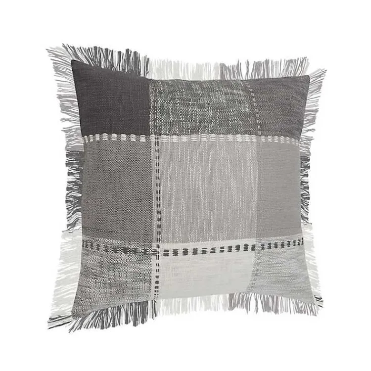 Pillows>Kirklands Home Gray Monochrome Accent Pillow