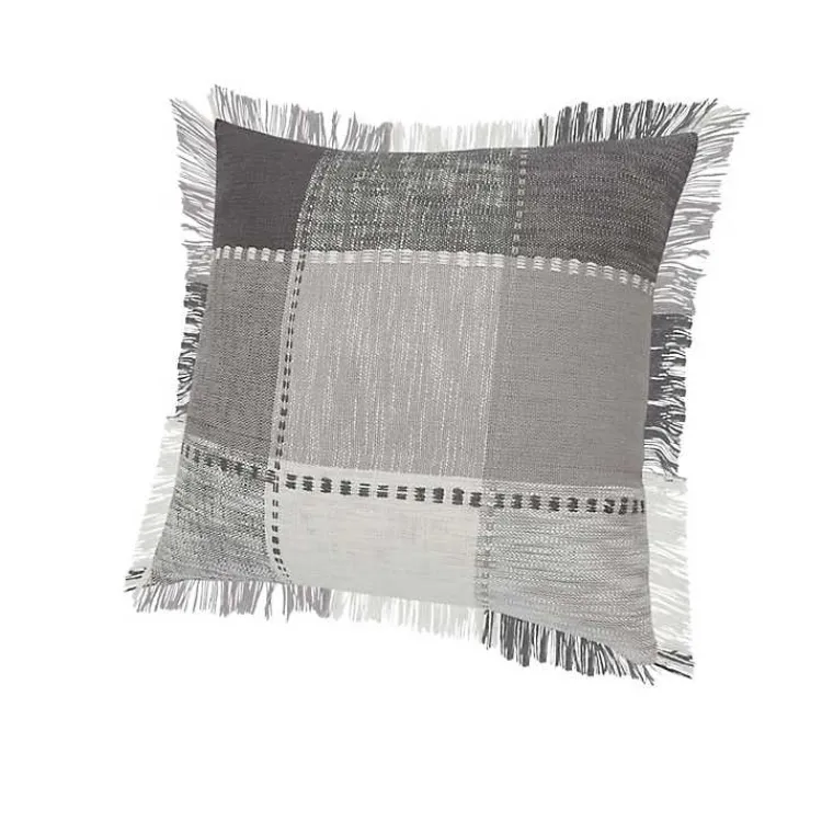 Pillows>Kirklands Home Gray Monochrome Accent Pillow