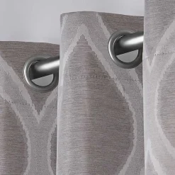 Kirklands Home Monte Curtain Panel Set, 108 in. Gray Hot