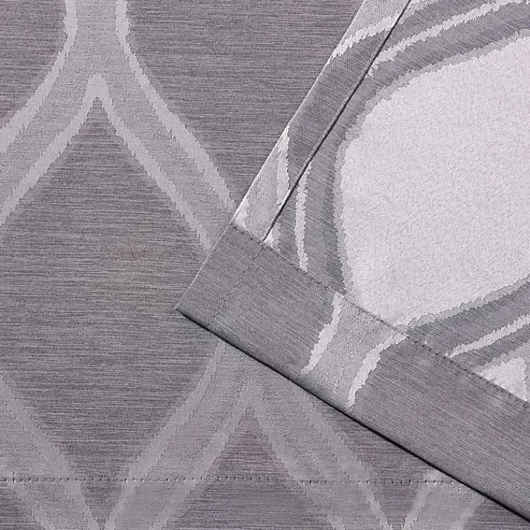 Kirklands Home Monte Curtain Panel Set, 108 in. Gray Hot