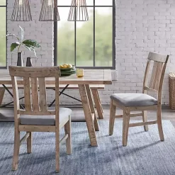 Kirklands Home Gray Natural Wooden Sonoma Dining Chairs, Set of 2 Tan Hot