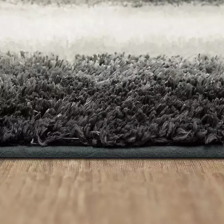 Kirklands Home Ombre Border Bath Mat, 2x3 Gray New
