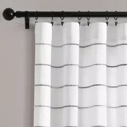 Kirklands Home Gray Ombre Stripe Curtain Panel Set, 84 in. Hot