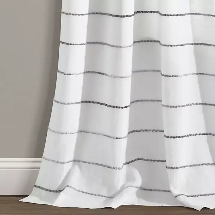 Kirklands Home Gray Ombre Stripe Curtain Panel Set, 95 in. Outlet