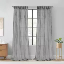Kirklands Home Paloma Curtain Panel, 63 in. Gray Best