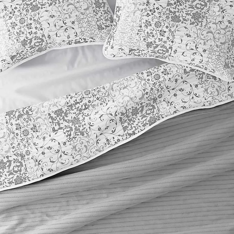 Kirklands Home Gray Patchwork Reversible 2-pc. Twin Quilt Set Sale