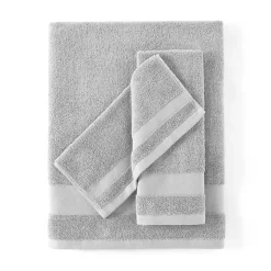 Kirklands Home 6-pc. Essential Cotton Bath Towels Gray Outlet