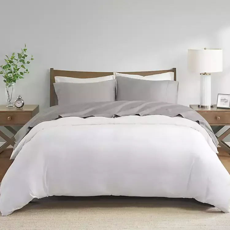 Kirklands Home Pima Cotton Sateen 4-pc. King Sheet Set Gray Clearance