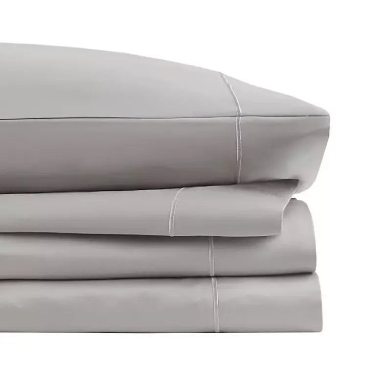 Kirklands Home Pima Cotton Sateen 4-pc. King Sheet Set Gray Clearance