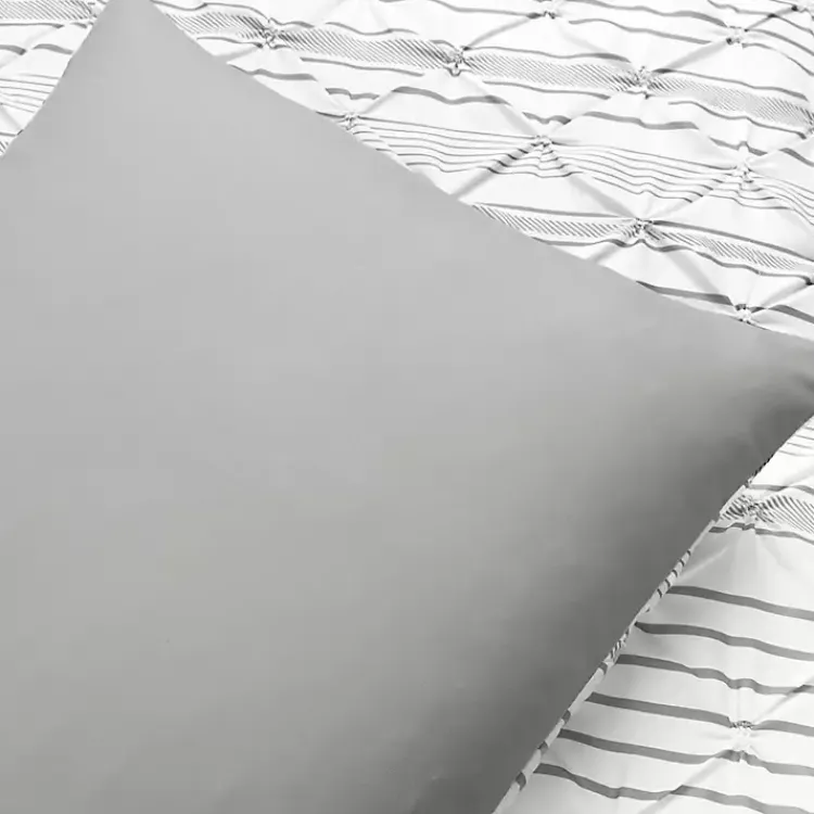 Kirklands Home Gray Pintuck Stripe Full/Queen 5-pc. Comforter Set Online