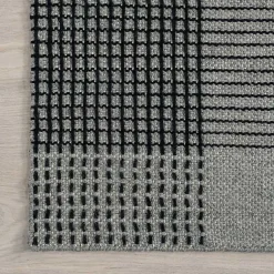 Kirklands Home Plaid Emily Henderson x RugsUSA Area Rug, 6x9 Gray Best