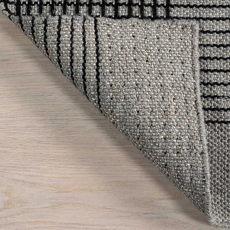 Kirklands Home Plaid Emily Henderson x RugsUSA Area Rug, 5x8 Gray Discount