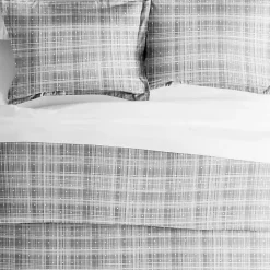 Kirklands Home Plaid Polka Dot 2-pc. Twin Duvet Cover Set Gray Outlet