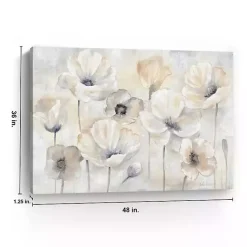 Kirklands Home Poppy Garden Landscape Canvas Art Print Gray Outlet