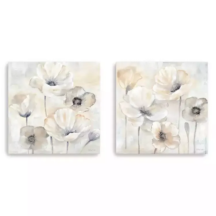 Kirklands Home Poppy Garden 2-pc. Canvas Art Set, 30x30 in. Gray