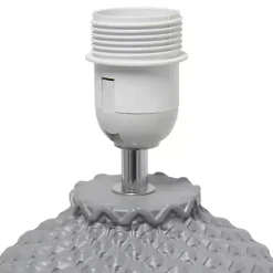 Kirklands Home Purled Ceramic Table Lamp Gray Clearance