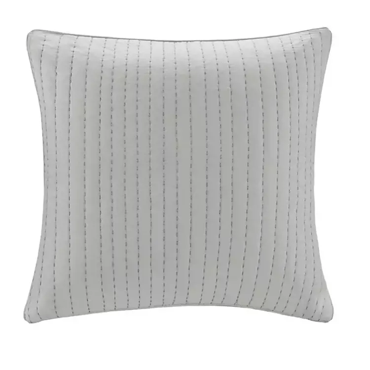 Kirklands Home Quilted Euro Sham Gray Hot