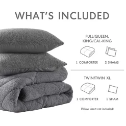 Kirklands Home Quilted Teddy 2-pc. Twin Comforter Set Gray Online
