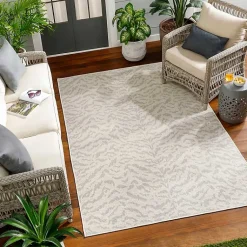 Kirklands Home Gray Ravello Outdoor Rug, 6x9 Outlet