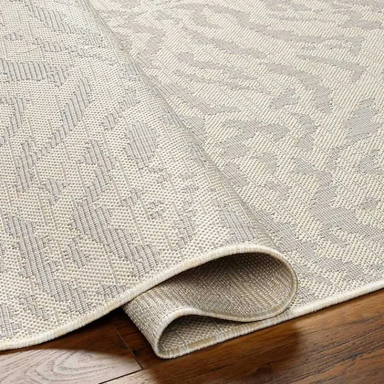 Kirklands Home Gray Ravello Outdoor Rug, 7x10 Outlet