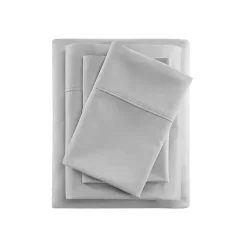 Kirklands Home Rich Cooling Cotton Queen Sheet Set Gray Hot