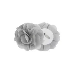 Kirklands Home Gray Rosette Tab Top Curtain Panel, 84 in. Grayr New