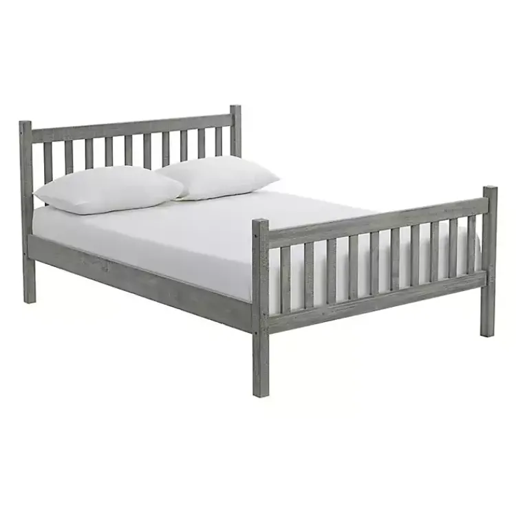 Kirklands Home Rustic Spindleback Full Bed Frame Gray Clearance