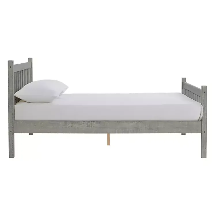 Kirklands Home Rustic Spindleback Full Bed Frame Gray Clearance