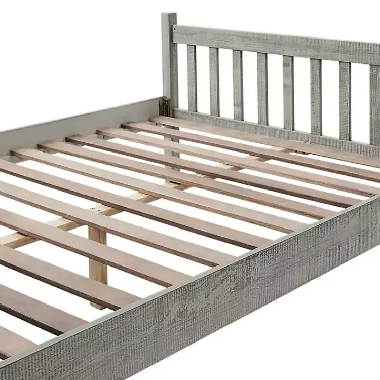 Kirklands Home Rustic Spindleback Full Bed Frame Gray Clearance