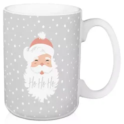 Christmas Dining & Entertaining>Kirklands Home Gray Santa Mugs, Set of 2
