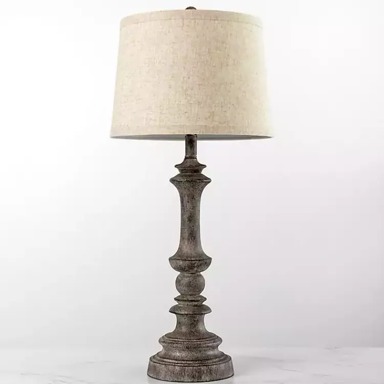 Kirklands Home Savannah Spindle Table Lamp Gray Online