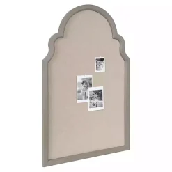 Memo & Chalkboards>Kirklands Home Scalloped Arch Fabric Pinboard Gray