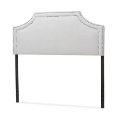 Kirklands Home Scalloped Corner Queen Headboard Gray Outlet