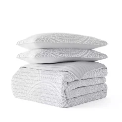 Kirklands Home Gray Scalloped Reversible 2-pc. Twin Quilt Set Hot