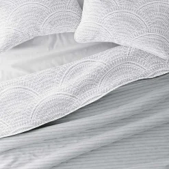 Kirklands Home Gray Scalloped Reversible 2-pc. Twin Quilt Set Hot