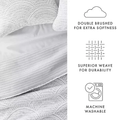 Kirklands Home Gray Scalloped Reversible 2-pc. Twin Quilt Set Hot