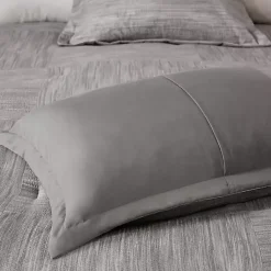 Kirklands Home Gray Seersucker 7-pc. King Comforter Set Best