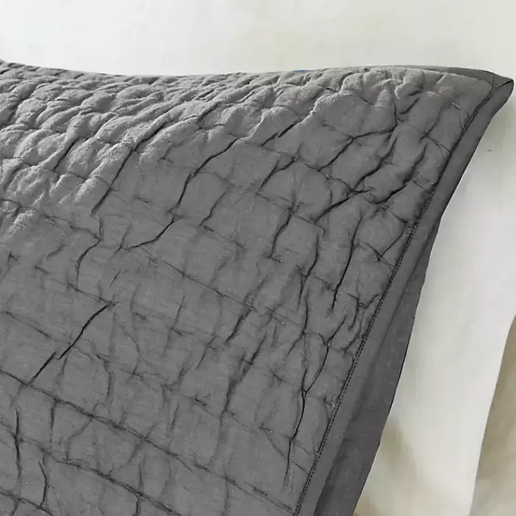Kirklands Home Serene Quilted 3-pc. King Coverlet Set Gray Hot