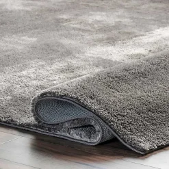 Kirklands Home Shag Washable Area Rug, 6x9 Gray Outlet