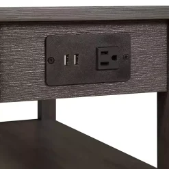 Kirklands Home 2-Shelf Charging Accent Table Gray Best