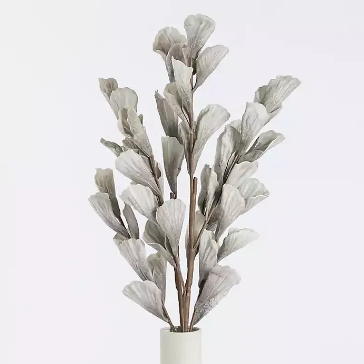 Stems & Bouquets>Kirklands Home Shell Leaf Stems, Set of 2 Gray