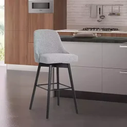 Kirklands Home Sicily Swivel Counter Stool Gray