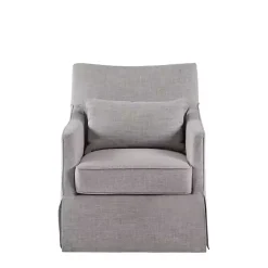 Kirklands Home Skirted Swivel Martha Stewart Accent Chair Gray Clearance
