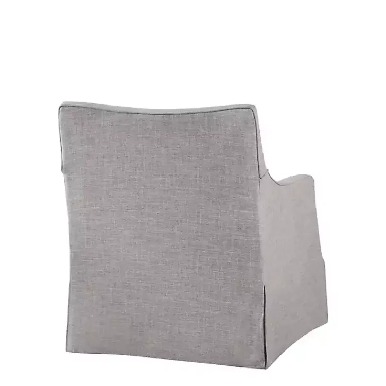 Kirklands Home Skirted Swivel Martha Stewart Accent Chair Gray Clearance