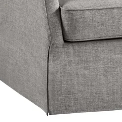 Kirklands Home Skirted Swivel Martha Stewart Accent Chair Gray Clearance