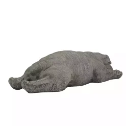 Kirklands Home Sleeping Bulldog Outdoor Statue Gray Clearance