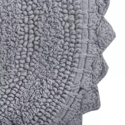 Kirklands Home Small Crochet Oval Bath Mat Gray Sale