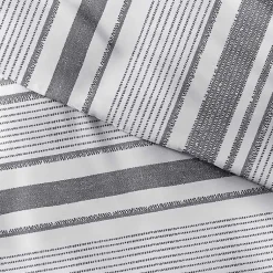 Kirklands Home Gray Soft Striped 3-pc. King Duvet Cover Set
