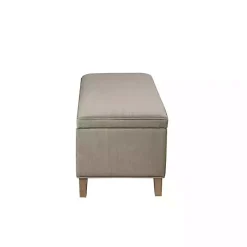 Kirklands Home Soft-Close Storage Bench Gray New